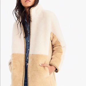 J. Crew Zip-up plush fleece coat